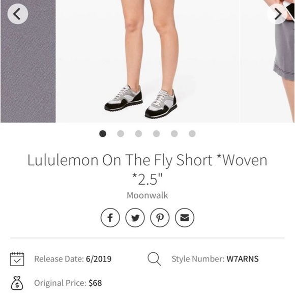 Lululemon On The Fly Short *Woven Size 4 In - Picture 9 of 10